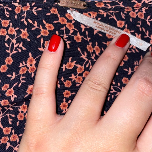 Free People Clara Floral Faux Wrap Tunic Top/Dress Sz. S - Picture 5 of 7